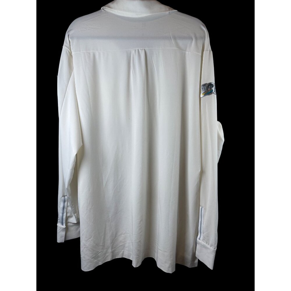 Nike Dri-Fit Super Bowl LIV Sideline Snap Down Shirt Long Sleeve White Sz. XXL - Picture 4 of 15